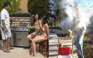 какой нафиг дым из газовой херни?