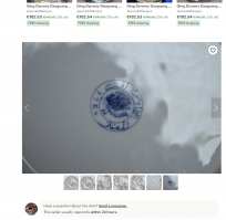 Гугл как всегда рулит:
Qing Dynasty Daoguang 19th Century Goddess Nuwa fine art charger plate
Тарелка 19-го века, за такую расписную хотят 218 евро