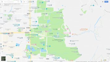 Они в лесу и живут. В национальном парке.
На картах Гугла можно посмотреть панорамы парка. Оленей немерено.