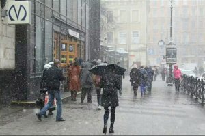Ага веснец.

Питер 3-мая 2019г.

Сегодня у нас снег шёл, правда не долго, но всё равно дубак.