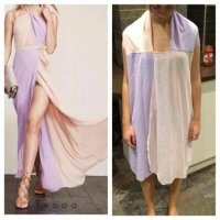 Она неправильно одела это платье