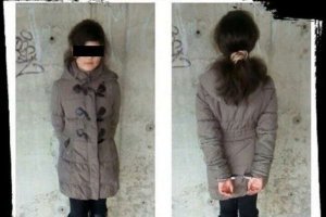 При задержании вроде не толстая..