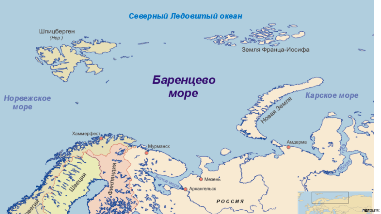 Баренцево и норвежское море