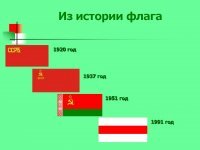 Респект батьке Лукашенко, он не дал поменять флаг на использованную прокладку.

И наши дни