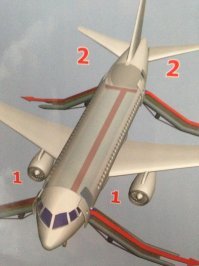 ну херни-то не неси уж.
4 выхода у самолета, два спереди, два сзади. 
задними не смогли воспользоваться по вполне понятной причине, хотя и пытались открыть.
Аварийно-спасательное оборудование является унифицированным  и разработано в соответствии с требованиями АП-25, CS-25, FAR-25