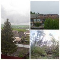 9го мая, Курская область, город Рыльск. Надо сказать в наших широтах подобные явления ну очень редки.