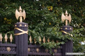 Для недалеких, это ликторский пучок пучок вязовых или берёзовых прутьев, перетянутых красным шнуром или связанных ремнями. Атрибут власти древнеримских царей, в эпоху Республики высших магистратов.

Первоначально фасции символизировали право магистрата добиваться исполнения своих решений силой. Вне пределов города в фасции закреплялся топор или секира, символизировавшие право магистрата казнить и миловать подданных. Право ношения фасций закреплялось за ликторами. Впоследствии, в геральдике, ликторские фасции стали символизировать государственное и национальное единство.

При римских императорах служили знаком отличия заслуженным полководцам.

В Питере и Москве их множество. Столбы ограды Александровского сада выполнены в виде фасций. Фасции есть на решётке Летнего сада.