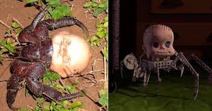 Рак-отшельник сделал своим домом голову куклы