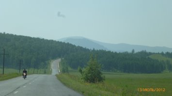 Дорога Шира - Коммунар. Хакасия.