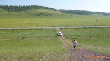 Дорога Шира - Коммунар. Хакасия.