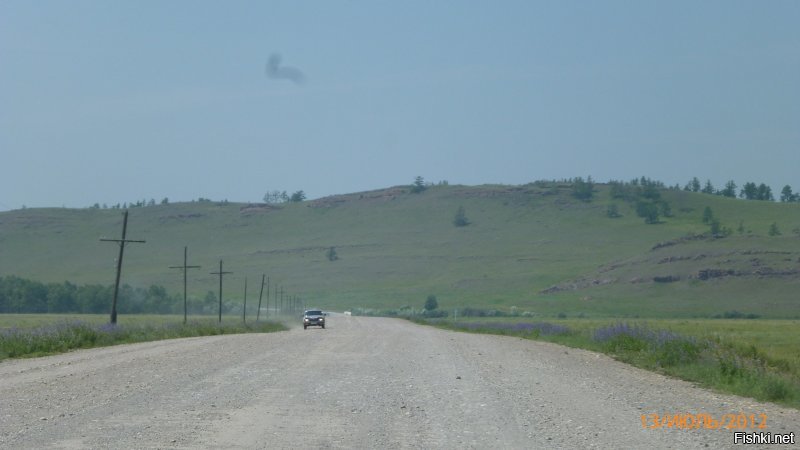 Дорога Шира - Коммунар. Хакасия.