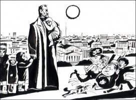 Возглавляя коммунистическое хозяйство, одновременно был председателем комиссии по улучшению жизни детей (то есть по борьбе с детской беспризорностью). На должности председателя комиссии Дзержинский организовал систему детских учреждений   приёмников-распределителей (временного пребывания), детских домов, «коммун» и детских «городков». В этих учреждениях тысячи обездоленных детей получали медицинское обслуживание, образование, питание, и самое главное, возможность дальнейшей самореализации. На базе коммуны имени Дзержинского (руководитель А. С. Макаренко) было создано целое предприятие, где работали подростки, создавая один из самых современных по тем годам фотоаппаратов под названием «ФЭД», то есть первые буквы его имени, отчества и фамилии. Восемь бывших беспризорников стали впоследствии академиками АН СССР, в их числе генетик Николай Петрович Дубинин, учёный в области механики Сергей Алексеевич Христианович[22] и др. Нужно заметить, что на тот момент по официальным данным около 5 000 000 детей являлись беспризорными.