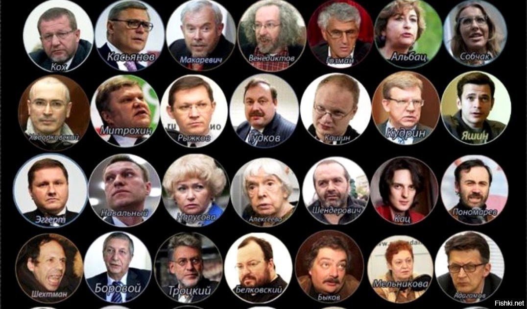 Оппозиционеры россии список и фото фамилии