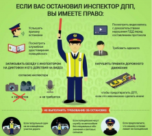 Вводите людей в заблуждение!
Что касается фото и видеофиксации действий полицейского - его согласие не требуется в силу 

Федерального закона №3 статья 8 (об открытости и гласности)
В силу Конституции РФ статья 29.п4
а так же в соответствии с Федеральным законом о противодействии коррупции ФЗ 273 ст. 3

Более того - настоятельно рекомендую каждый раз включать либо диктофон либо камеру. 
Это даёт:
1. сотрудник становится вежливым и более дисциплинированным
2. практически исключает провокации и возможность подбросить вам что-либо.
3. Никто не будет вымогать взяток и, как следствие, не будут тянуть время.
4. ну а в случае каких-либо проблем у вас будут неоспоримые доказательства.

п.с. а вот инспектор обязан вас предупредить о том, что ведётся аудио или видеозапись.