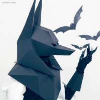 Анубис, начало. 
Пытаюсь в деталях рассмотреть окончательный вариант костюма и голова кружится. Это же какое нужно иметь объёмно-пространственное мышление, чтобы мало того всё представить себе воочию, так ещё и воплотить в материале?!