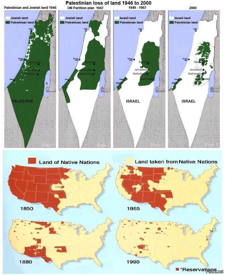 Карта палестины и израиля по годам