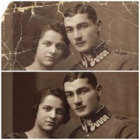 Старую фотку "отреставрировать" -- проще всего. Не один  десяток так "восстановил".