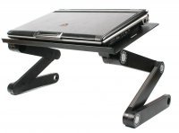 Как владелец наколенной подставки, сразу скажу - ваша "идея" - говно.



Дело в том, что не пройдёт и 10 минут, как у вас заломит копчик - потому что вы не сидите на полу*опиях, а опираетесь на часть с копчиком и чуть выше (полулёжа). А в другой позе у вас работать просто не получится, ибо полка фиксирована.
Категорически советую всем купить вот такой вариант:



Она ставится по краям тела, вы принимаете ЛЮБОЕ положение (скорее всего, лёжа на подушке) и выставляете угол подставки как угодно.