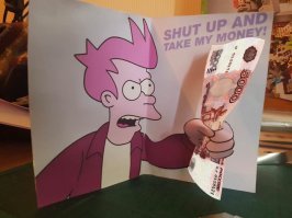 Сдирание кожи с судьи: в изображении на конверте суд усмотрел неуважение к себе