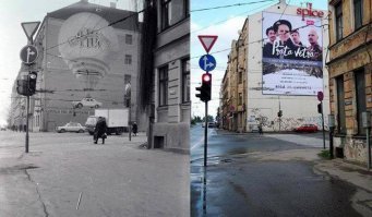 Улица Гоголя в 80-ых и сейчас.