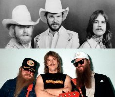 ZZ Top 
Странно что они не бородатыми родились ))