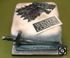 Чс игрой престолов ужасно кривой, что лепка, что сам торт, видно что он просел.
Вот намного интересней варианты