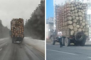 Уепки таких называю которым пох на чужую жизнь ведь любой крутой поворот и можно встречную или обгоняющую машину превратить в лепешку когда штрафовать начнут дольнобоев за перегруз!