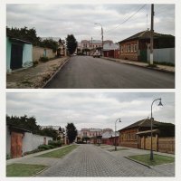 в 2 раза сузить проезжую часть, тротуар вообще похерить и все в плитке. которая на половину развалиться после первой зимы. просто замечательно! аплодисменты