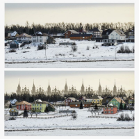 На 23-й фотке не достаточно православно православно выглядит пейзаж. Внесу поправки, чтобы было максимально современно...
