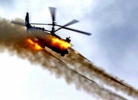 У ВВС есть вот такие вертолёты - против банд гораздо эффективнее..