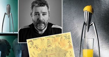 Какой молодой у тебя дедушка, поскольку эта соковыжималка была придумана Филиппом Старком в 1990 году.