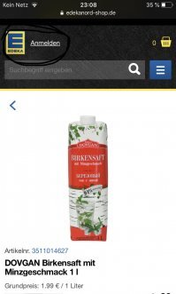 Мне кажется в e centr и wez можно найти что угодно. А березовый сок первый раз вообще в dm (дрогери) увидела.