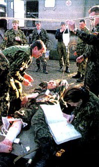 Военные врачи ... это сегодня у них есть время чутка оторваться. А завтра ... будет так.
Теперь можете кидать в меня тапки.