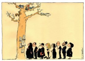 Иллюстрация к ивритской версии маршаковской сказки "Теремок".

.