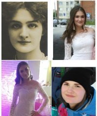 Слева вверху на ч/б фото Lily Else, на цветных фото моя племянница - Ульяна.