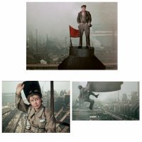 Похоже на металлургическую фабрику....А так напомнило наш фильм "Высота".