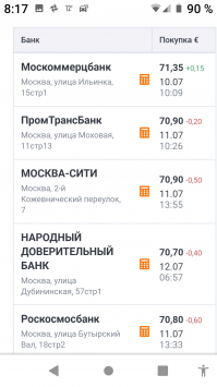 наверное вы плоховидящий, давайте я вам увеличу, раз сами не можете. из москвы в питер 4100, обратно 3100. итого к оплате 7200. смотрим сегодняшний курс (вчера он был чуть меньше) и что мы видим? похоже вы не бот, а просто дебилбля