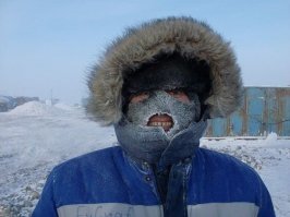 Зима на Ямале. Я на 559 км стройки жд "Обская - Бованенково".