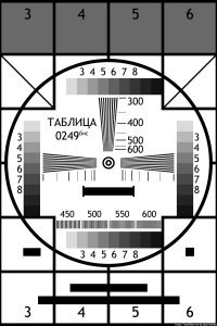 Настроечная таблица. Настройка не требуется! А я ещё такую застал, хотя каналов было 3