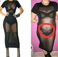 На что надеЯлось ЧУДО  спарава, сто платье ей лишние 50 кг скинет?