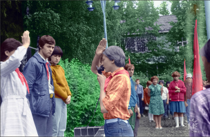 Добавлю своих, после колоризации. Московская обл. п.л Щербаковец  год 85-86.