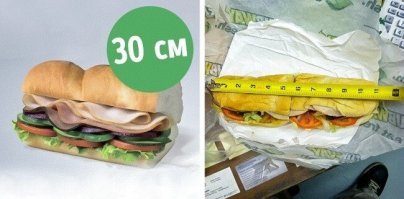 рулетка в дюймах, размеры визиток намекают