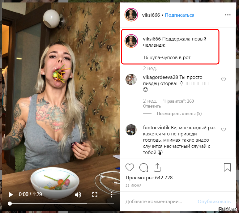 Викси 666 Слив
