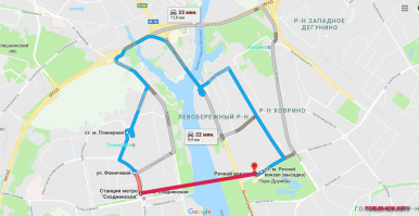 Розово-синий, 199 автобусом..