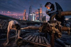 Маленькая фотоподборка московских контрастов пятидесятых-шестидесятых годов