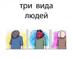 А где же четвёртый и самый распространённый вид людей - "голова-печень"?