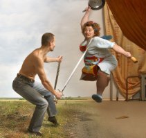 Через некоторое время дома.:)