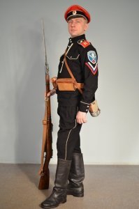 Костюм фельдфебеля Корниловского ударного полка пехотинец 1918-1920