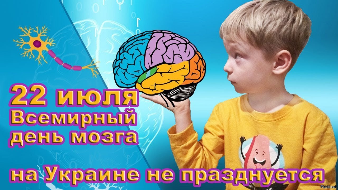22 июля 2023 г. Всемирный день мозга. Всемирный день мозга для детей. Поздравление с днем мозга. Праздник день мозга.