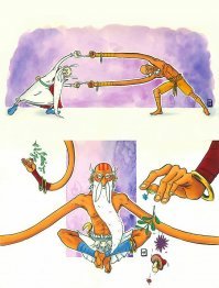 Картинки старые. Далсим уже давно с бородой и в чалме.